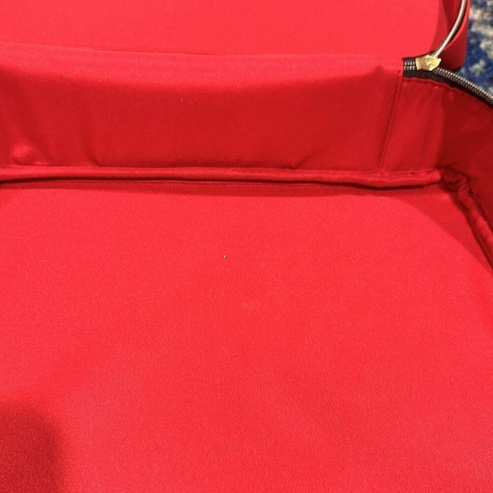 Estee Lauder Red Playing Cards Makeup Weekender Travel Toiletries Bag size Large - Picture 9 of 10